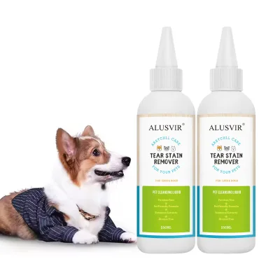 OEM Natural Pet Eye Stains Remover Drops Dog Cat Removes Tear Cleaner/ Wash Relieves Irritation & Prevents Removing