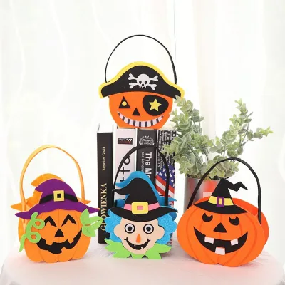Creative Halloween Ghost Pumpkin Handbag for Kids for Halloween Party Decorations