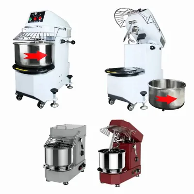 Bakery Baking Commercial 10l 20l 30l 40l Flour Pizza Bread Bowl Lift Spiral Mixer Lifted Head Dough Mixer Machine Italian Prices