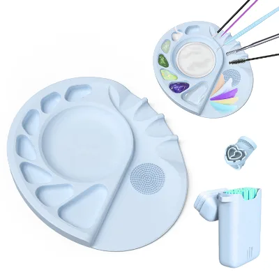 Tik Tok Hot Sale Beauty Tool Accessories Makeup Foundation Mixing Palette Set Nail-art Cosmetic Artist Mixing Palette