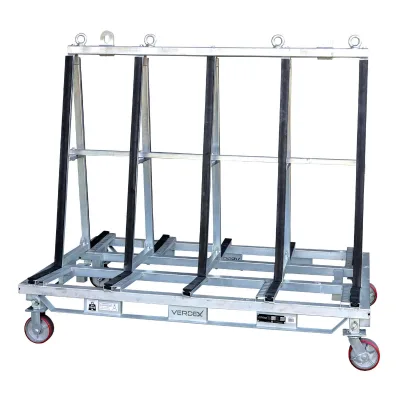 Customized High A-Frame Bearing Storage Rack Corrosion Protected One-Stop Four-Wheel Transport Rack for Warehouses OEM Support