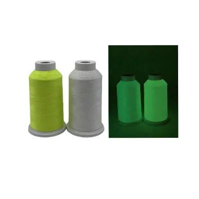 High Performance 100% Polyester Raw Pattern Glow Yarn with Long Lasting Luminous Effect for Fire Emergency Signs