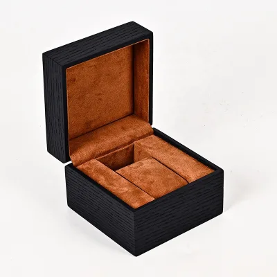 MINEESI Factory-Customized Eco-Friendly Square Ash Wood High-End Watch Storage Display Box Water Resistant Spray-Painted Case