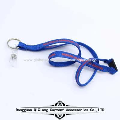 Factory supply good quality webbing adjustable colorful custom logo card polyseter lanyard
