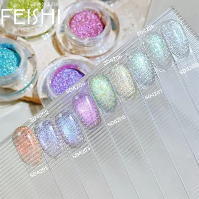 2026 New Released  Cat Eye Powder Fruity Shades, Shiny Cat-eye, Sparkly and Stunning. for Nail Gel Mixing