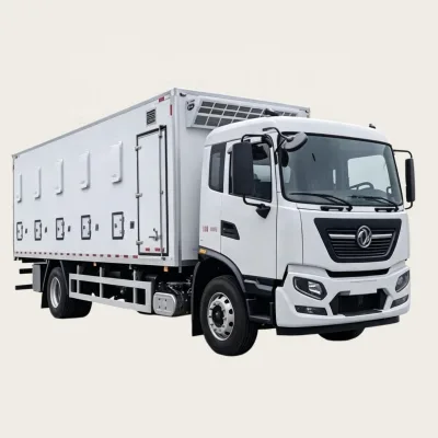 High quality Diesel Refrigerated Truck china dongfeng 22ft old day Chicks Transport Van Truck Constant Van Truck for Sale