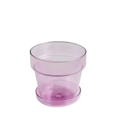 Wholesale Customized Home Office Tabletop Borosilicate Glass Plant Vase Hydroponic Flower Pot