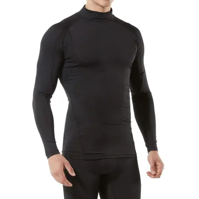 Customized Logo Private Label Men's Black Compression Training MMA BJJ Wresling Top Wear Sun Protective UPF Breathable Anti-UV