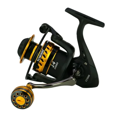 YUMOSHI LT Left Hand Spinning Reel with Anti-Reverse System Metal & Nylon for Trolling Fake Bait Fishing Ocean & Freshwater Use