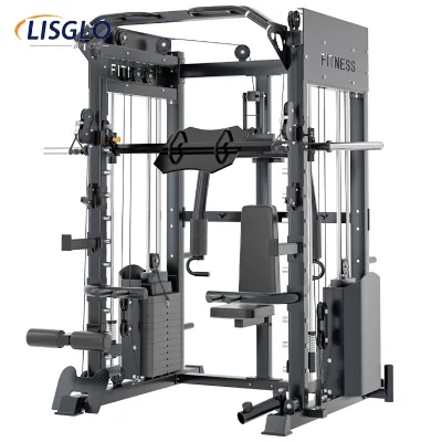 Wholesale LISGLO JLHS020 Steel Tube Q235 Smith Machine Home Gym Equipment Multifunction Training Device