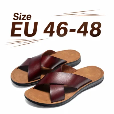 Large Size Men's Open Toe Sandals, Professional Ergonomic Non-Slip Flat Slides, Stability Control Outdoor Footwear, Custom Logo