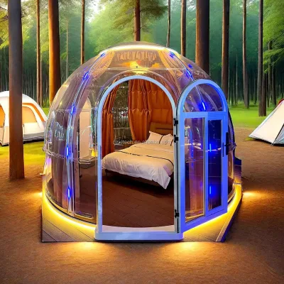 Aluminium Bubble House Transparent Starry Sky Spherical Bubble Balloon House
