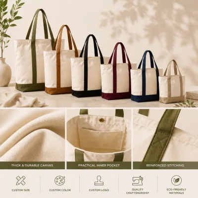 Custom Heat Transfer Printed Recyclable Canvas Cotton Tote Bag with Gusset for Shopping Grocery Promotional Use