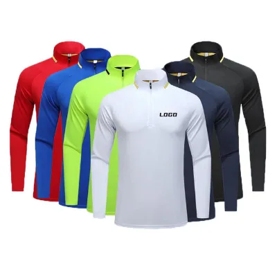 Custom High Quality Half Zipper Training Tracksuit Printed with Name Number Logo for Winter Outdoor Sports Plus Size Available
