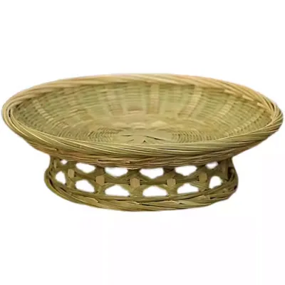 Bamboo Fruit Plate Handmade Bamboo Dinner Plate Bamboo Snack Dessert Tray Customizable