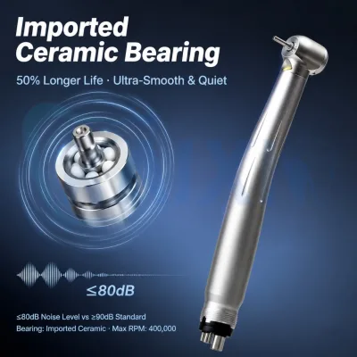 Wholesale 1:1 Push Button Pneumatic Dental Handpiece High-speed Handpiece LED Dental Handpiece for Cavity Preparation