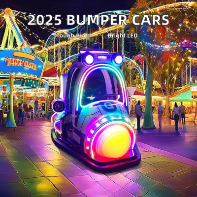 Shopping Mall, Two Person Parent-child Children's Bumper Car Illuminated Amusement Car square Night Market Electric Bumper Car