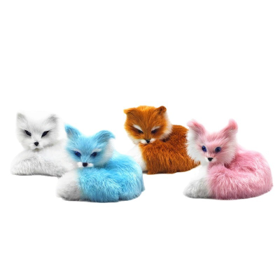 Colorful Cute Little Fox Stuffed Animal Toys Ornaments