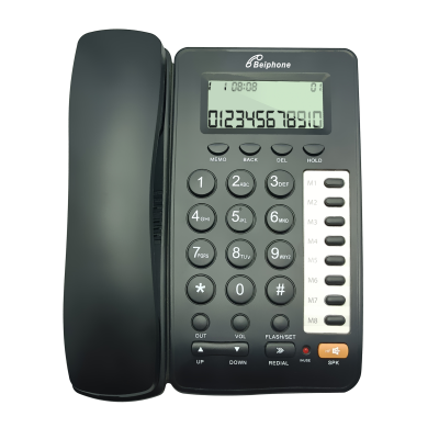 OEM Factory Caller ID Fixed Telephone Corded Land Line Phones with Speaker Phone ,office Telephone with Calculator