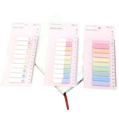 Hot Sale Multi-Function Labels with Ruler Writable Sticky Index Tabs Page Markers,for Book Flag and File Classification