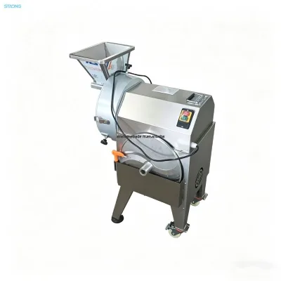 High Speed Multifunction Commercial Vegetable Cutting Machine Potato Cucumber Carrot Onion Slice Shred Dice for Restaurant