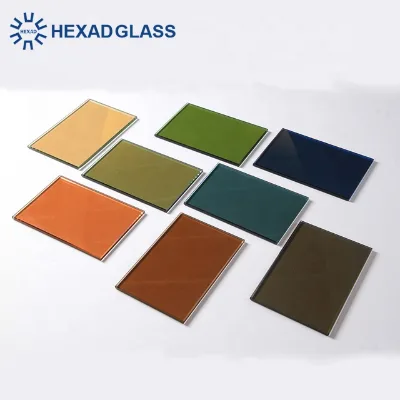 Professional Manufacturer Colored 4mm Blue Brown Black Tinted Tempered Glass for Windows Bathroom Outdoor & Gym Use