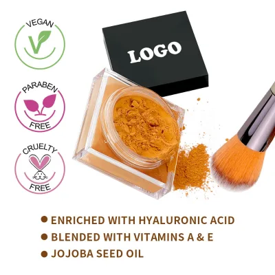 Cosmetics Pink Lid Long Lasting Face Makeup Waterproof HD Translucent Purple Matte Loose Setting Powder