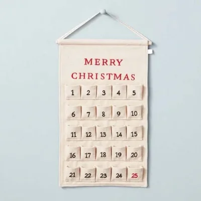 Customized Canvas Advent Calendar a Cloth Advent Calendar for Children
