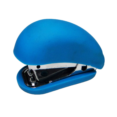 Colorful 12 Sheets Manual Mini Stapler Cute Blue Plastic Design