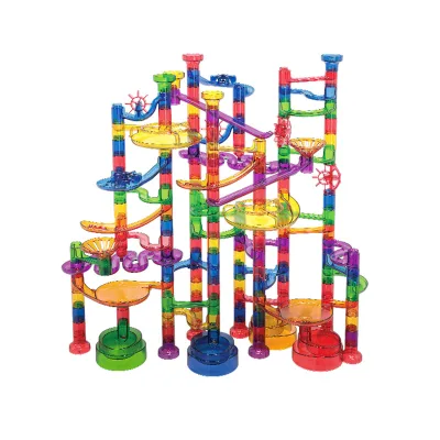 ABS Plastic DIY Toy Children's Track Ball Building Blocks Water Flow Particle Space Pipeline for 14 Years & up