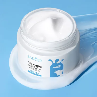 SADOER Milk Double Moisturizing Ceramide Facial Cream Moisturizing Facial Cream Brightening Moisturizing Skin Care Cream 50g