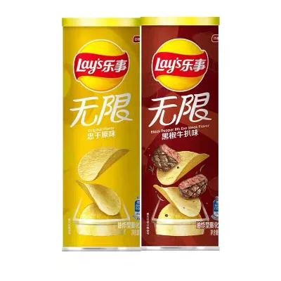 Hot-Selling China High Quality Low MOQ Vietnamese Snacks Stax Potato Chips 63g 160g Wholesale Lays From China Potato Chips