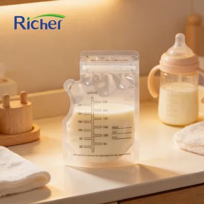 Pre Sterilized Breast Milk Storage Bag for Pump and Lock System