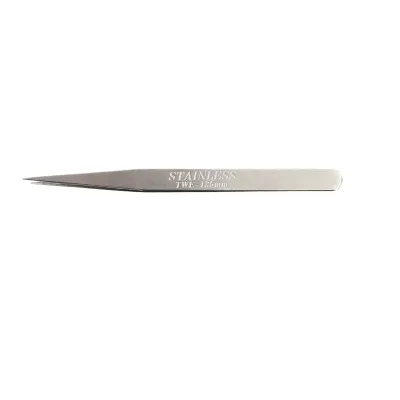 High Quality Clothing, Laboratory, Right Angle, Curved Stainless Steel TweezersA Row of 12