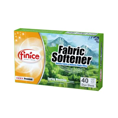 Finice Disposable Bathroom Powder Fabric Softener Sheets Soft Lan Polypropylene Nonwoven High Active Ingredient Box-Packed Home