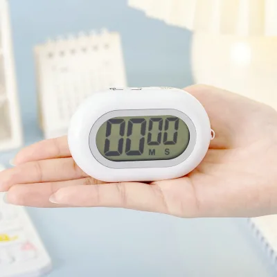 Kitchen Timer Magnetic Cooking LCD Display Sound/Shaker Alarm AAA Battery 6-24 Hours Countdown Countup Minute Second Count Timer