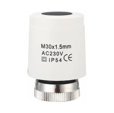 Factory Electric Thermal Wax Actuator Fit M30*1.5 Manifold Thermal Valve, Spare Parts for Apartment Underfloor Heating Systems