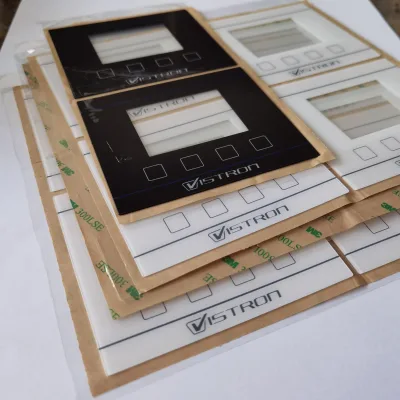 Adhesive Black Graphic Overlay for Home Appliance Screen Printing Membrane Front Panel