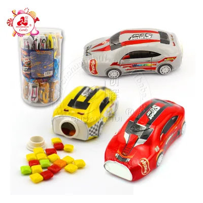 Car Toys with Bubble Gum in Jar