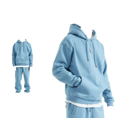 340g Heavyweight Inverted Triangle Hundred with Casual Fall Terry Cloth Hooded Sweater Couple Models Loose Hoodie