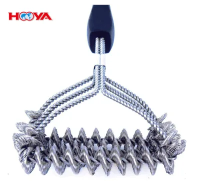 Wholesale Bristle Free BBQ Grill Brush 100% Rust Resistant Barbecue Stainless Steel Bbq Cleaning Brush
