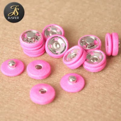 Eco Friendly Fabric Covered Metal Press Snap Button From China