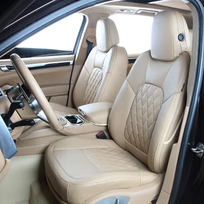 .GANE Factory Designs New Cayenne Interior Seat Covers with High-quality Genuine Leather Material and Closed Design