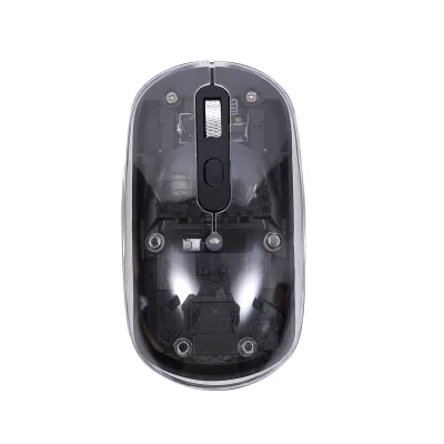 S2 Wireless Charging Transparent Mouse Color Breathing Light Tri-Mode Device Connection Compact and Portable