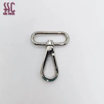 Silver color metal zinc alloy material strong swivel snap hook for handbag weekender bags straps
