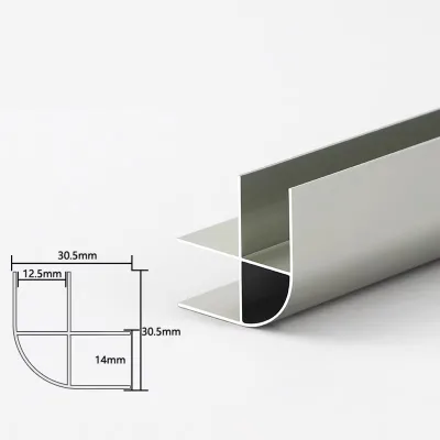 Anodized Aluminum Corner Trim Profile Rounded Edge Extrusion for Furniture Cabinet RV and Interior Decoration