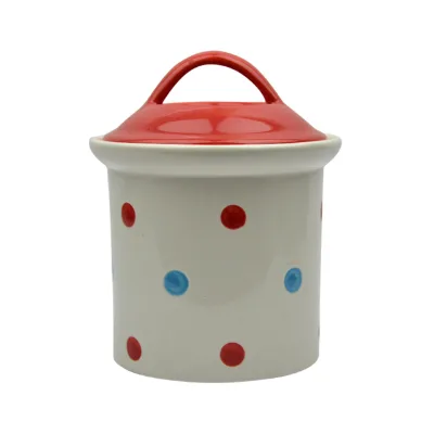 Custom Design Colorful Ceramic Porcelain Cookie Jar