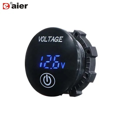 Durable 12V Waterproof Voltmeter Motorcycle Heavy Duty Motorcycle Voltage Meter Led Voltmeter Mini Digital Voltmeter