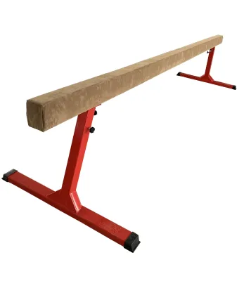 New Wood Core Gymnastics Adjustable Balance Beam with Suede Cover for Kids Training Gymnastics Equipment for Competition