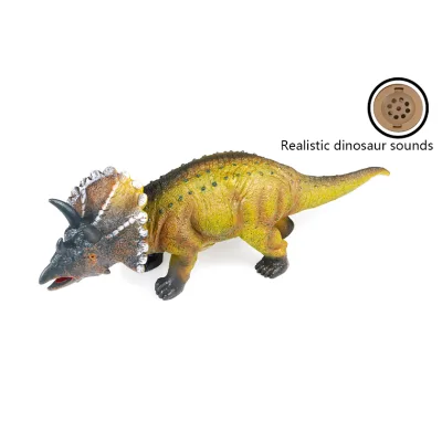 Realistic Dinosaur Toys with  Sounds Education Dinosaur Toys Rubber Dinosaur Toys